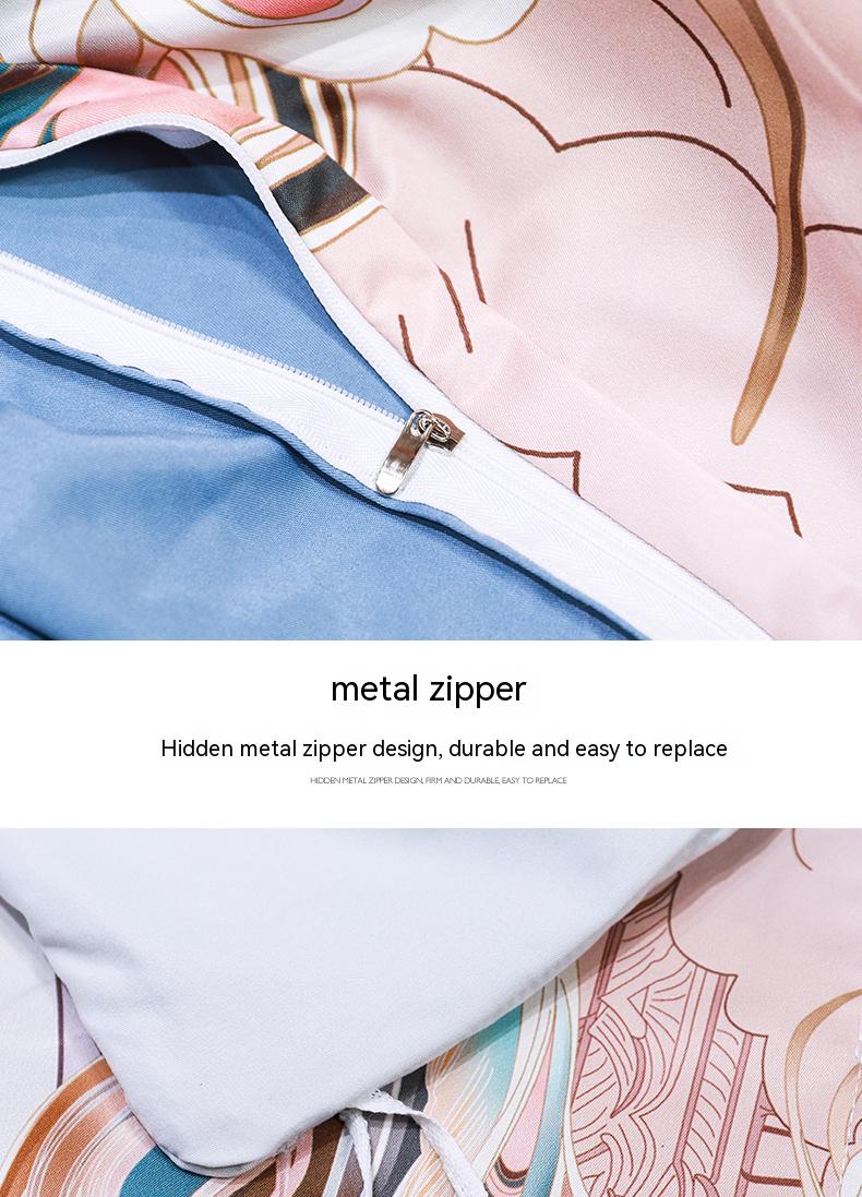 Fashionable Washed Tencel Bedsheets Sets Bedding Set Eco-friendly and Soft Hand Feel