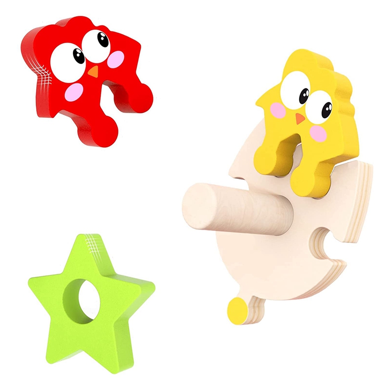 Wooden Stacking Toys Sorting For Girls Boys Early Preschool Learning