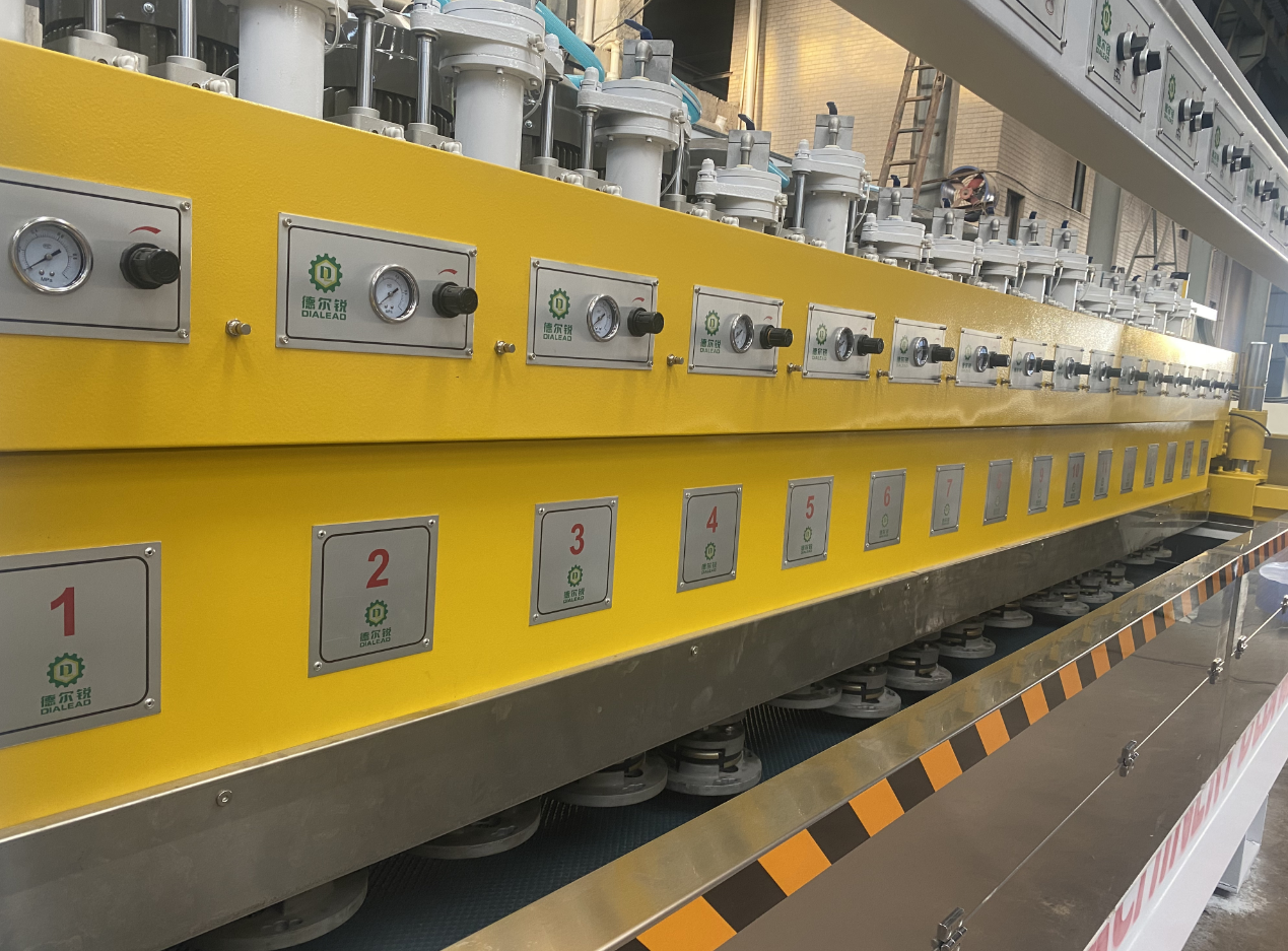 Automatic Stone Polishing Machine 8/10/12/16/20/24 Heads For Granite Marble Grinding Polishing