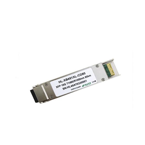 Optical Transceivers XFP Bidi 80km Tx1490nm Rx1550nm Single LC With DOM