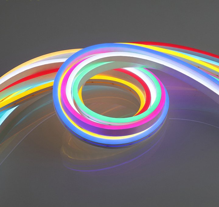 Colorful Flexible Silicone LED Strip , Waterproof LED Neon Tube For Billboard