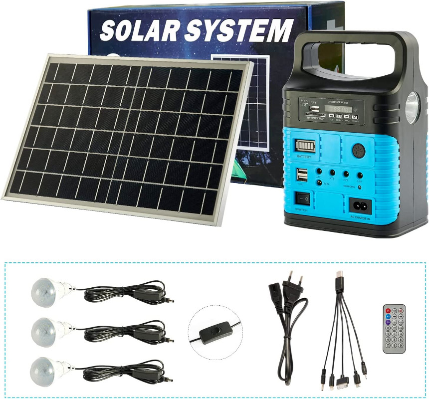 Mini Grid Off Grid Solar Lighting Systems Energy Saving Lighting Battery Solar Lamp Kit For Africa OEM/ODM