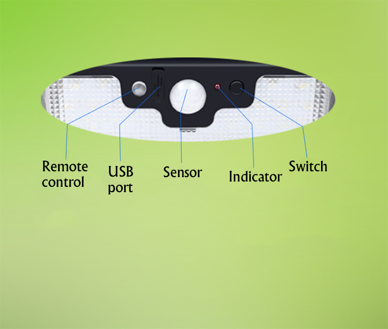 800LM 6V2W Remote Control Solar Led Lights / Solar Rechargeable Led Light