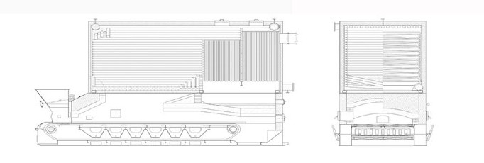 1-10 Tons Biomass Thermal Oil Boiler Carrier Easy Transport For Food Processing