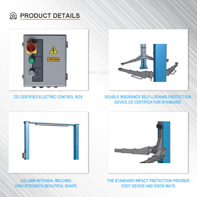 High Quality Two Post Hoist Hydraulic Vehicle Car Lift