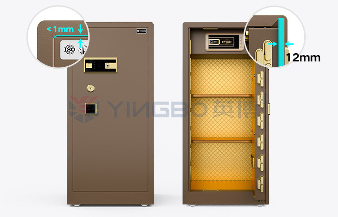 Biometric Fingerprint Lock Safe Box For Home Security YB/RS-120 Coffee safety safe box