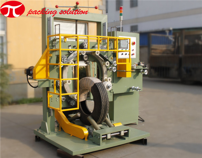 Truck Tire Packing Machine​ Automatic Vertical Top Loading 20-90r/Min Ring Speed