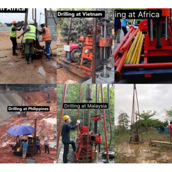 Portable Type Small Water Well Drilling Rigs Boring Machine For Different Field Drilling