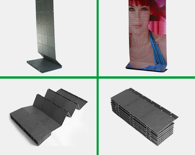 DC24V SMD3528 P10 Stage Foldable LED Screens For Concert , environment friendly