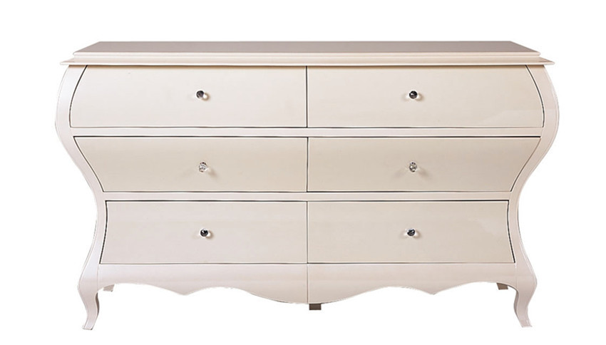 XY C059 Antique Hand Painted Wooden Cabinets 6 Drawer Country Classic Furniture