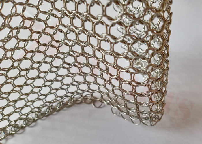 Stainless Steel 10mm Metal Ring Mesh Curtain For Interior Decoration