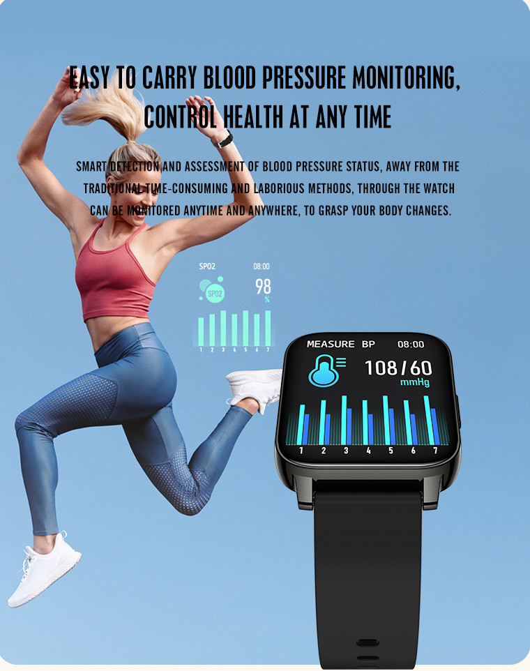 BLE 5.0 200mAH Bluetooth Android Smartwatch SMS Notification For Women