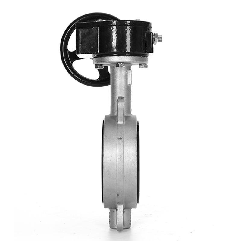Gearbox Switch Box Double Acting Actuator Soft Seat Wafer Butterfly Valve