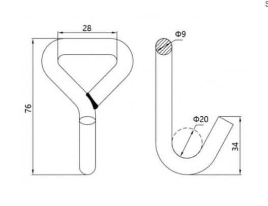 800KG J Hook Heavy Duty 1 Inch Tie Down Straps