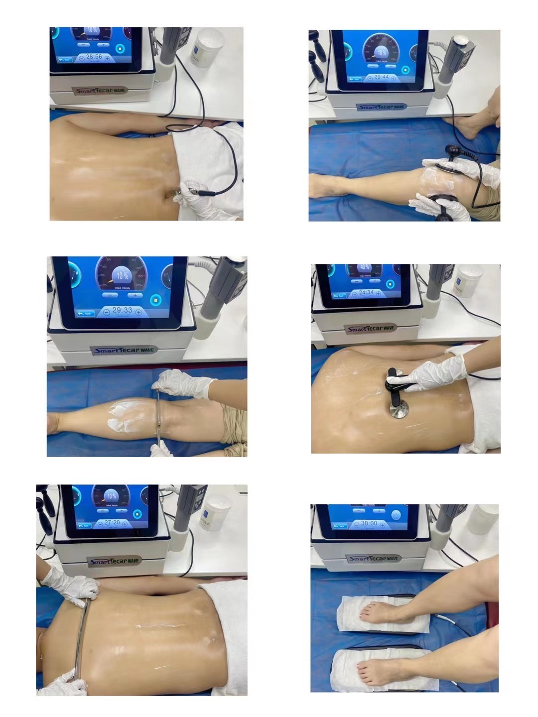 Portable Vacuum EMS Shockwave Tecar Therapy machine for Fascia treatment