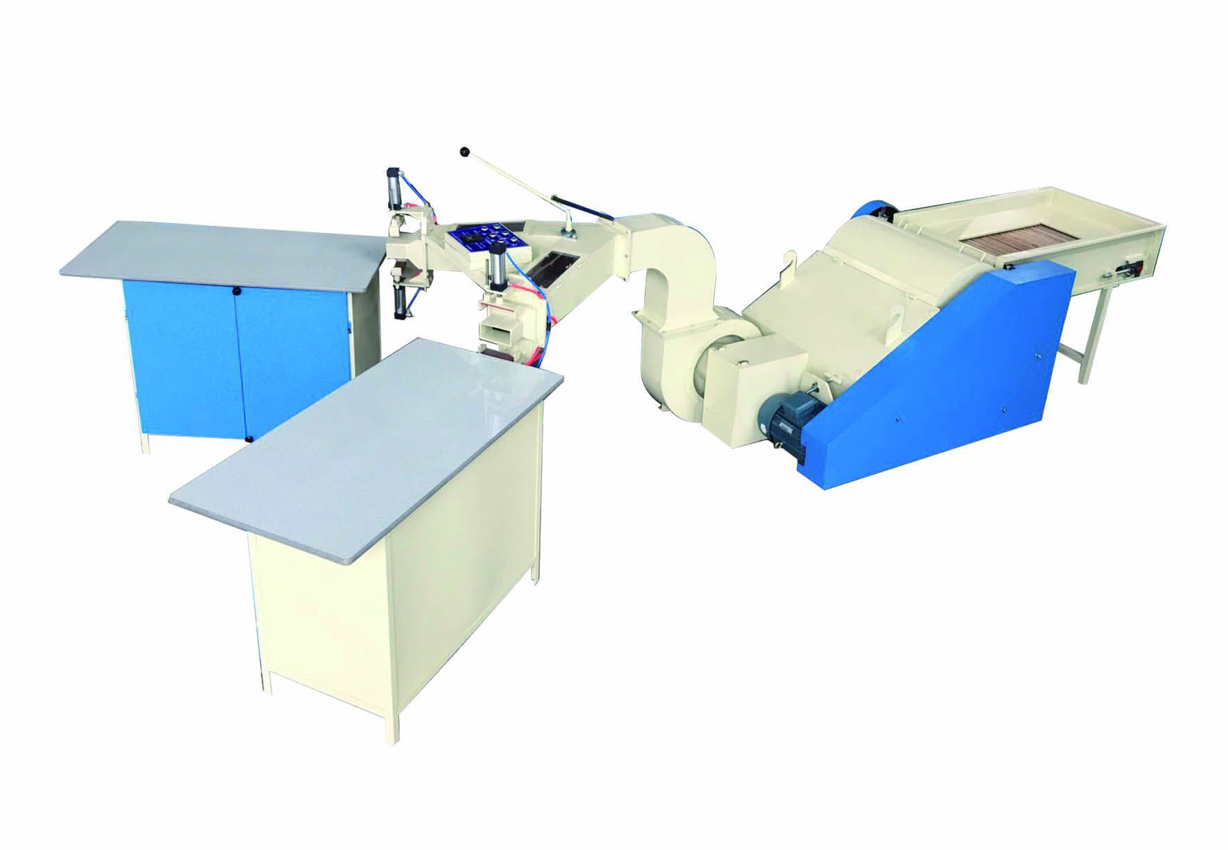 ISO9001 Pillow Filling Machine Upholstery Foam Sofa Polyester Fiber Cushion Filler Machine