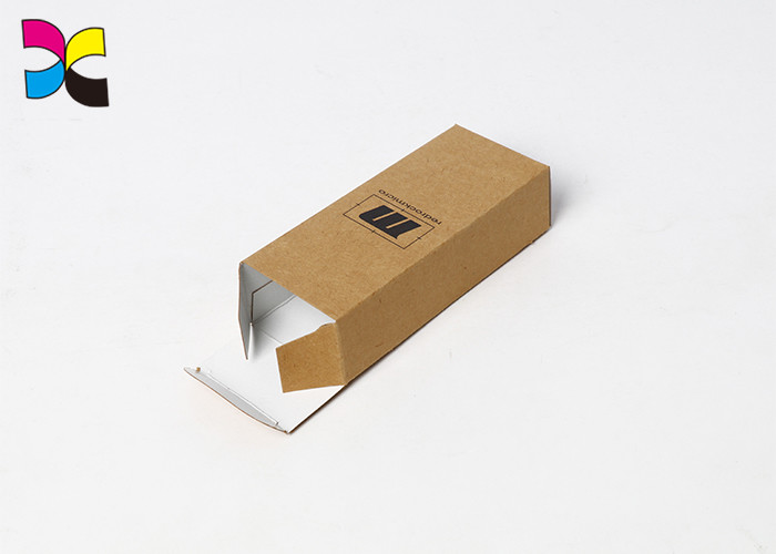 Kraft Paper Custom Packaging Boxes Print Black Simple Rectangle Cigarette Electronics