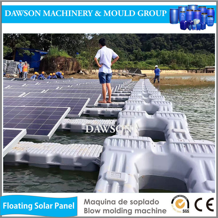 Solar Photovoltaic Water Surface Floating Base System Produced by Abld120 Blow Molding Machine