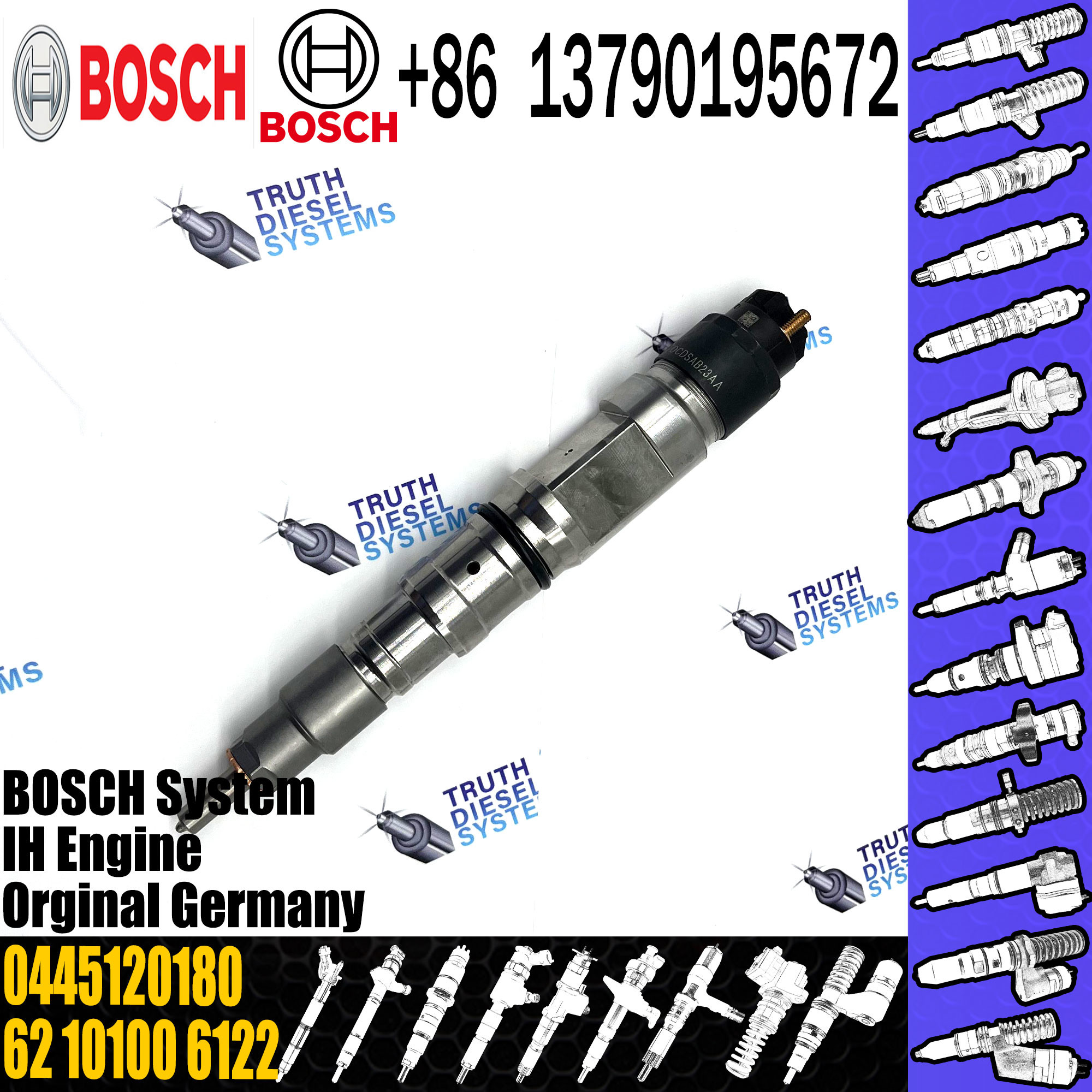 Diesel Injector 0445 120 180 for BOSCH Common Rail Disesl Injector 0445120180