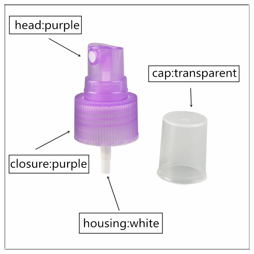 24/410 Perfume Pump Sprayer / Perfume Mist Sprayer Multi Color For Bottles