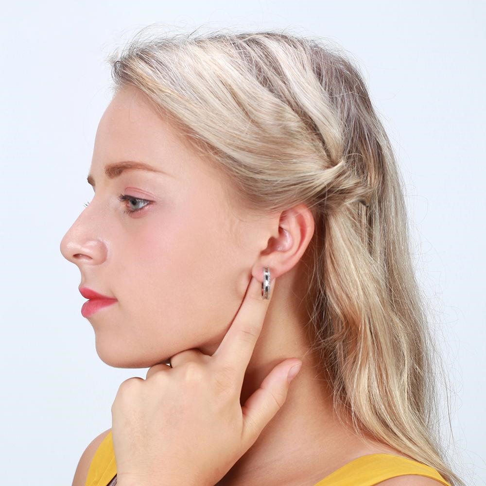 Large Hoop Earrings Designs Jewelry Stainless Steel Earrings 2018 Women