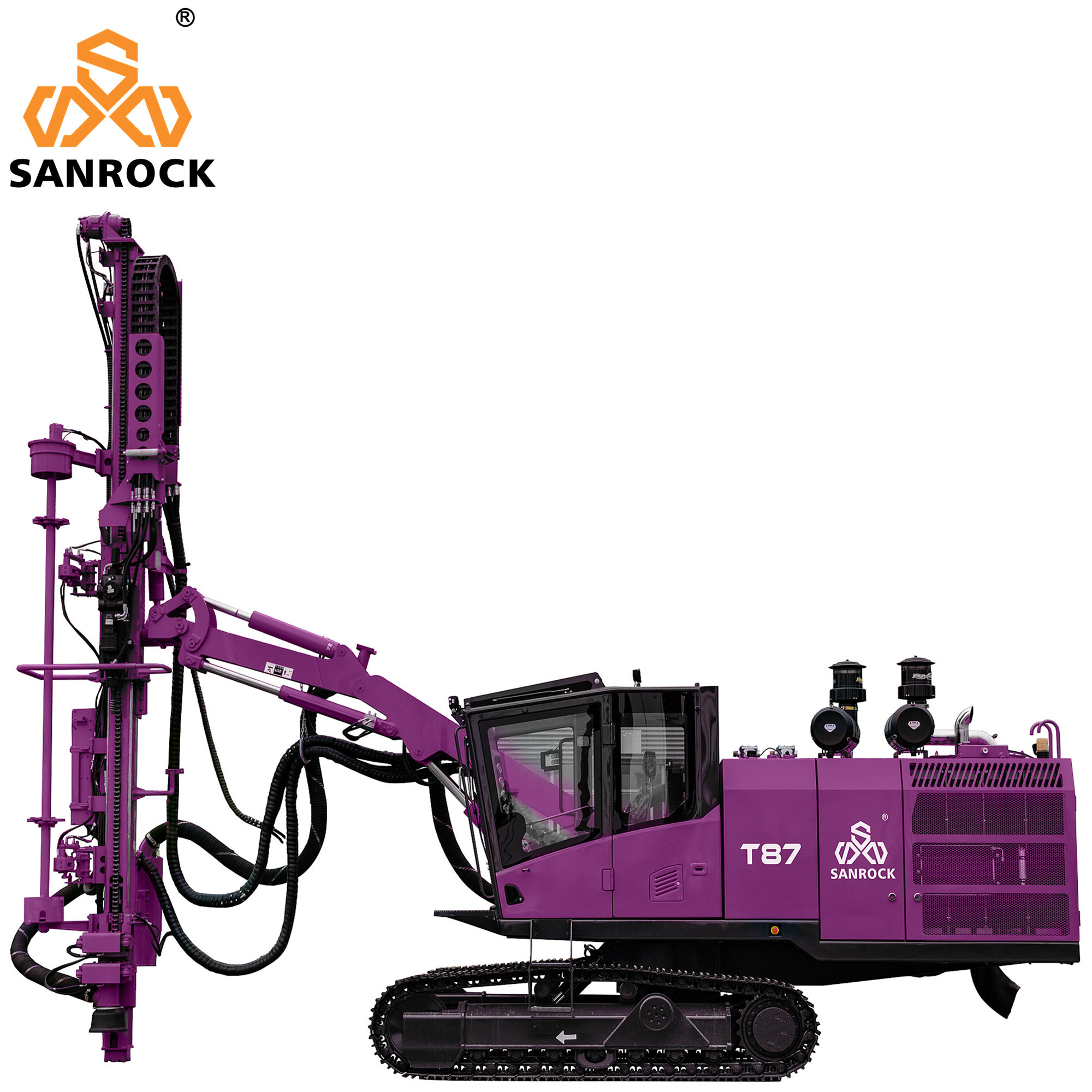 Top Hammer Hydraulic Drilling Rig Blast Hole 24m Deep Crawler Mining DTH Drilling Rig