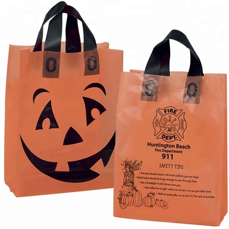 OEM professional recycle plastic carrier bag custom printed merchandise bags