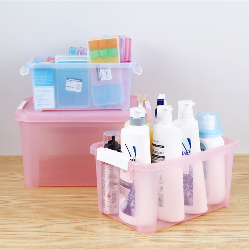 5L 15L Yards Clear Car Plastic Organizer Box With Handle