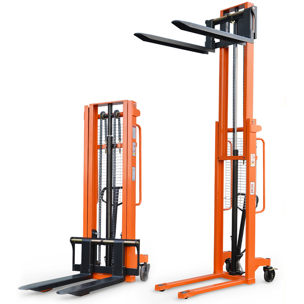 Hydraulic Manual Pallet Stacker Operated 1.6m Lifting Forklift