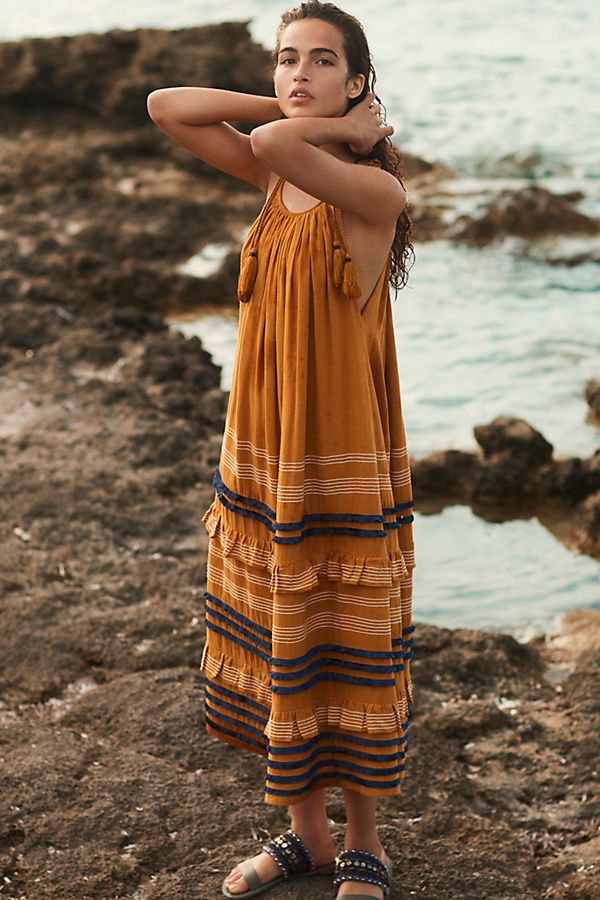 Hot Sale Fashion Women Ruffle Maxi Other Dress Sexy Halter Summer Ladies Dresses