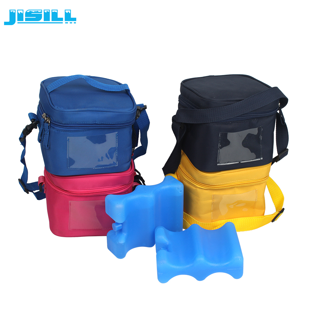 4 Bottle Carry Insulated Wine Beer Bottle Cooler Bag With Wavy Shape Ice Pack