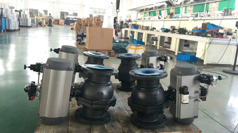 Pneumatic Rotary Actuator Qperated Ball Valve