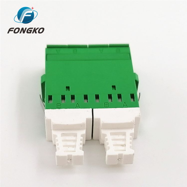 Lc Flangeless Quad Shuttered Auto Shutter Optical Sm Fiber Optic Adaptor Connector Adapter
