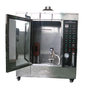 Conveyor Vertical Fire Testing Machine / Flammability Test Chamber ISO340