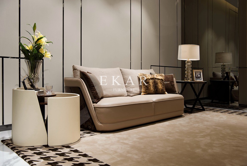 Living Room Furniture Round Sofa End Side Table W001H6A