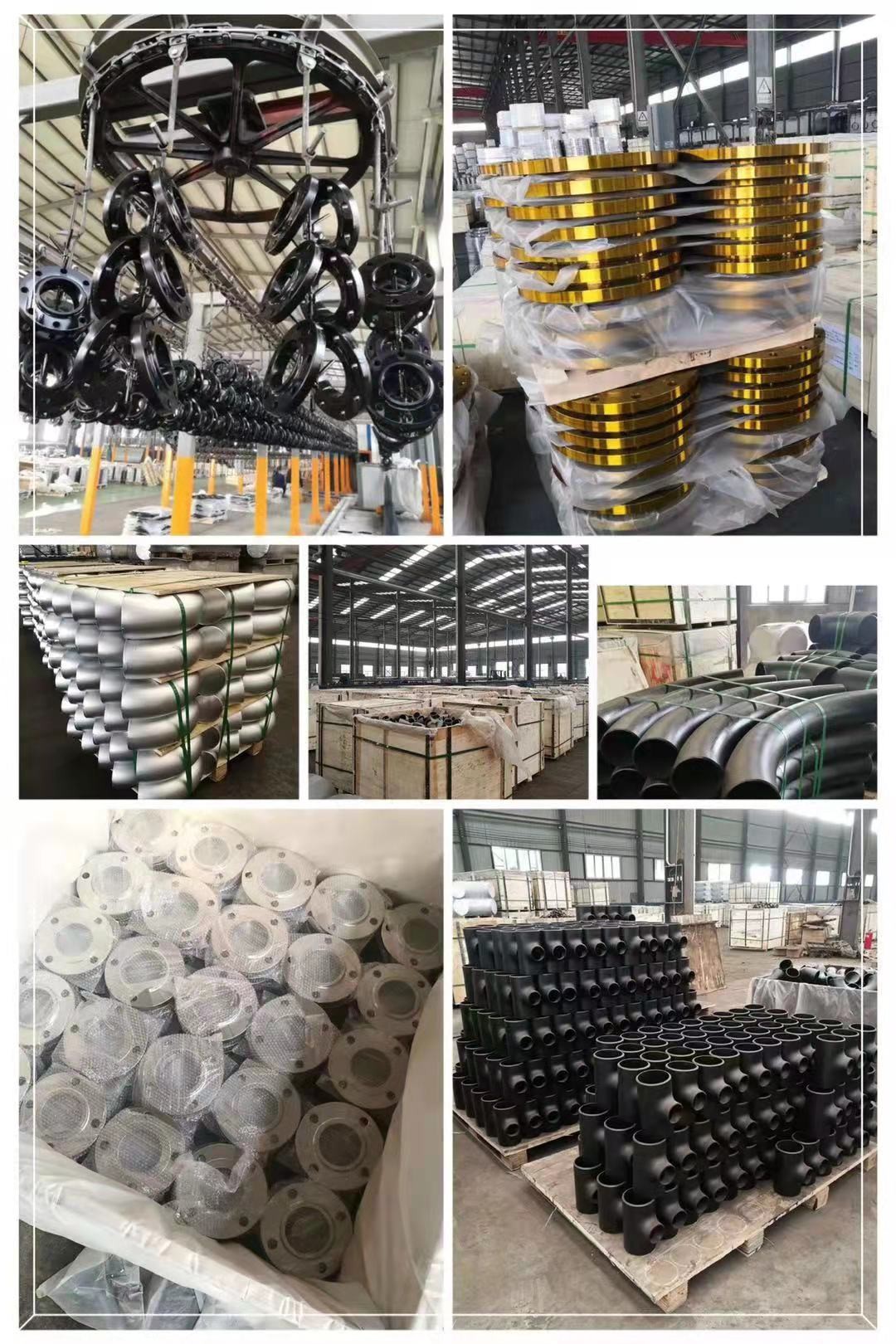 C22.8 Dn250 Type01 Pipe Plate Flange Black Paint Coating