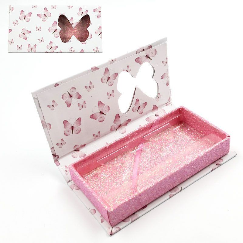 China Supplies OEM Wholesale High Quality Luxury Pink Paper Custom False Eyelashes Eyelash Lash False Nail Cardboard Magnet Packaging Packing Gift Cosmetic Box