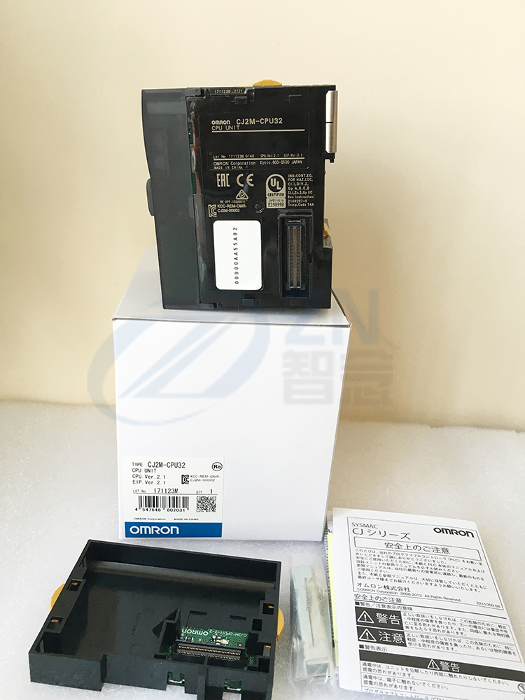 Automation PLC Omron CJ2M Module Black Color Original CJ2M-CPU33