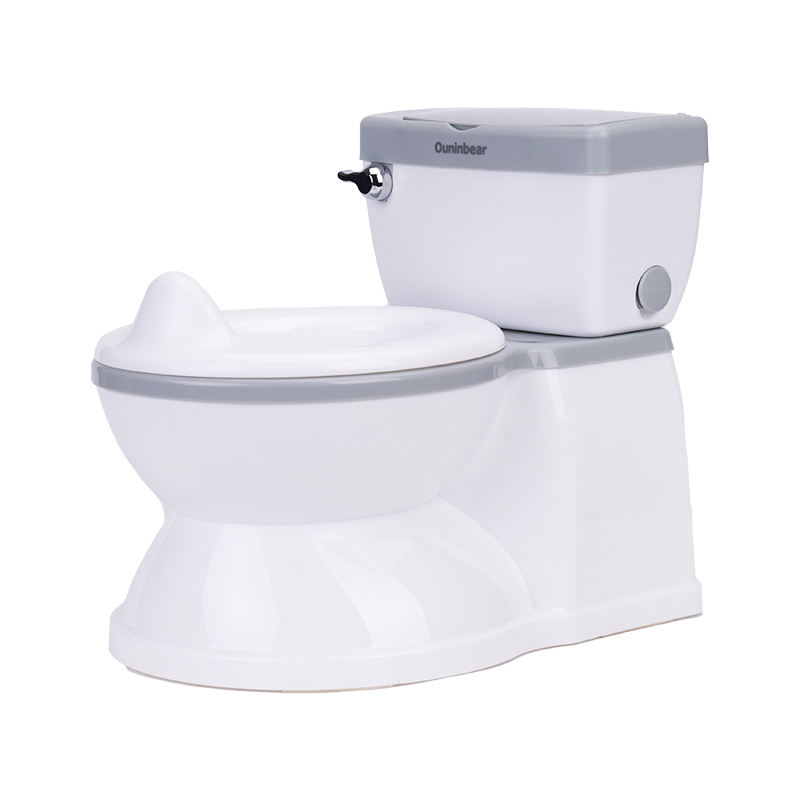 Eco Friendly Plastic Travel Potty Training Ladder in Gray/White