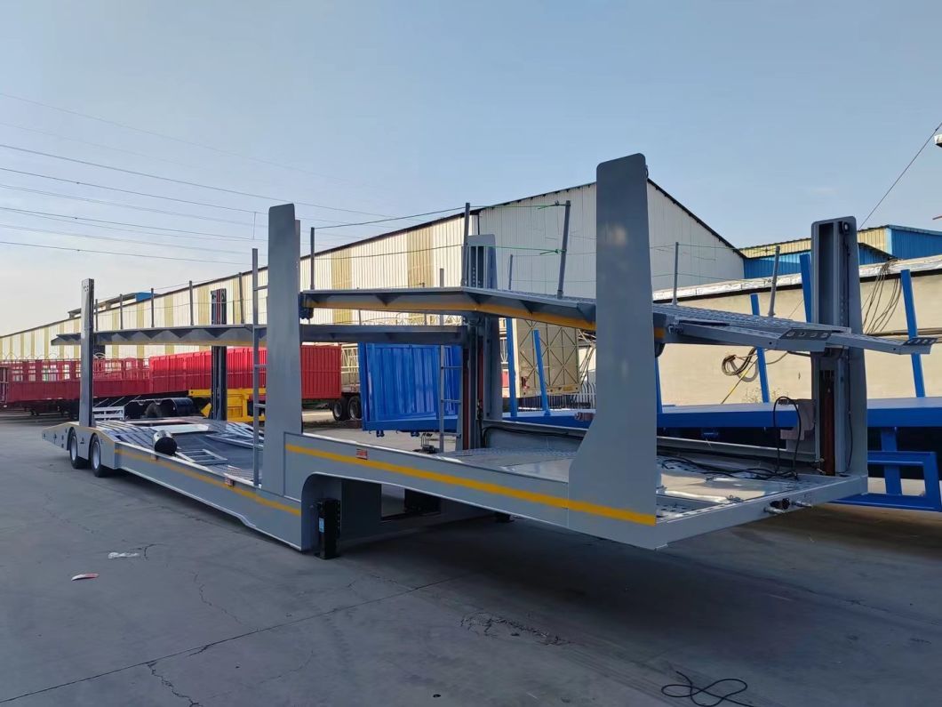 China Hot Saling 2 Axles 6-8 Units Car Carrier /Transport Semi Trailer