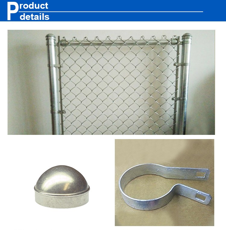 Home garden hot dipped galvanized chain link fence , pvc coated chain link fence