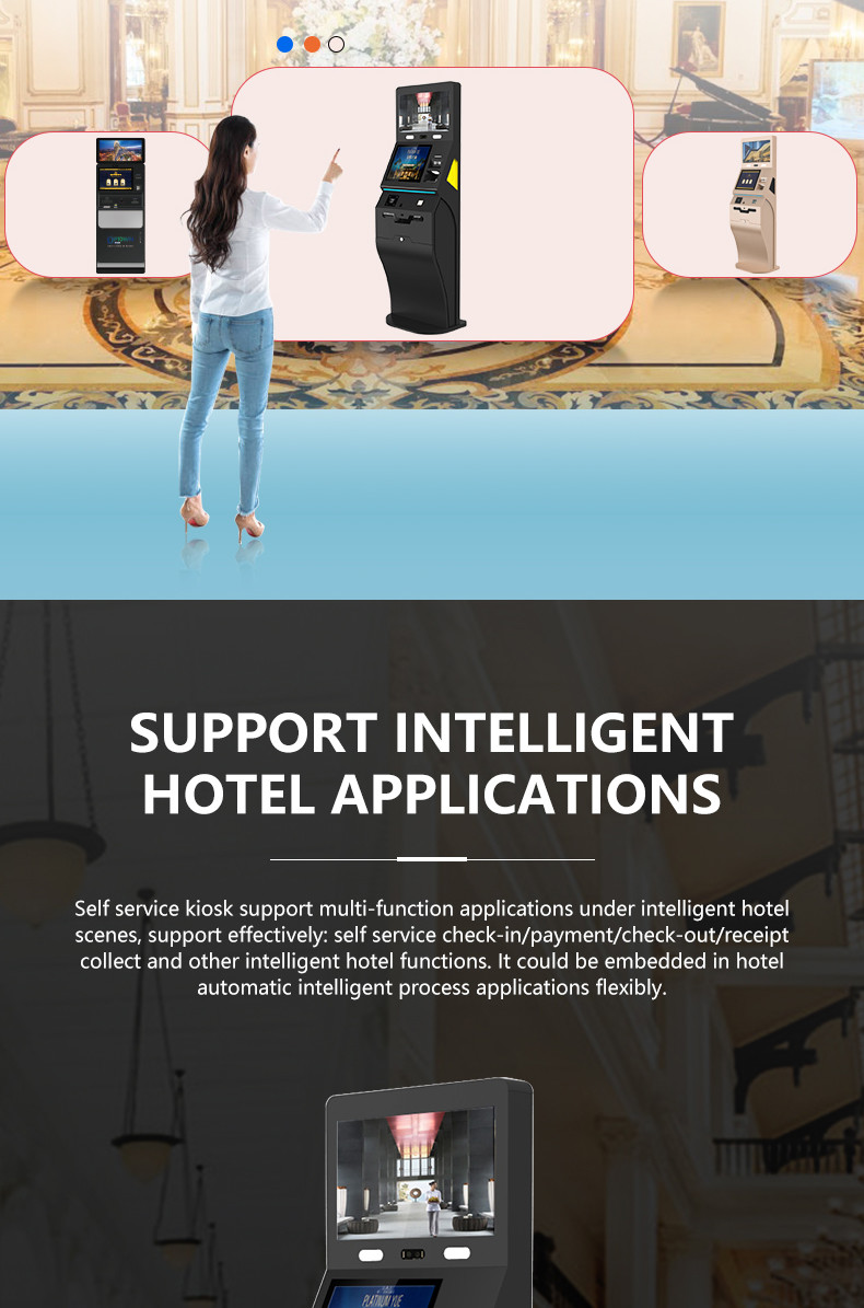 Windows/Android Multi-Touch Functions Hotel Terminal Multifunction Self Service Kiosk