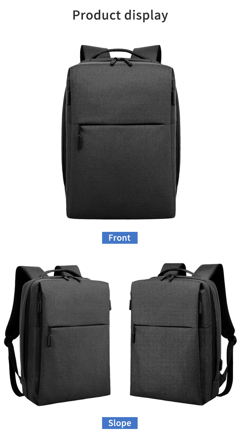 High quality custom logo usb charging men business notebook school waterproof backpack men bagpack laptop backpack