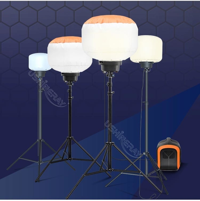 60W LED Balloon Lights 2.05m Waterproof Balloon Lights Stand Mobile Lighting For Campsite