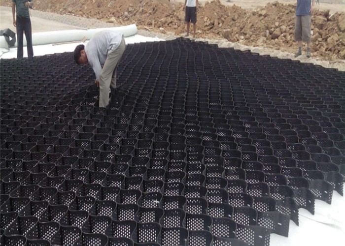Textured / Smooth Hdpe Geocell Retaining Wall
