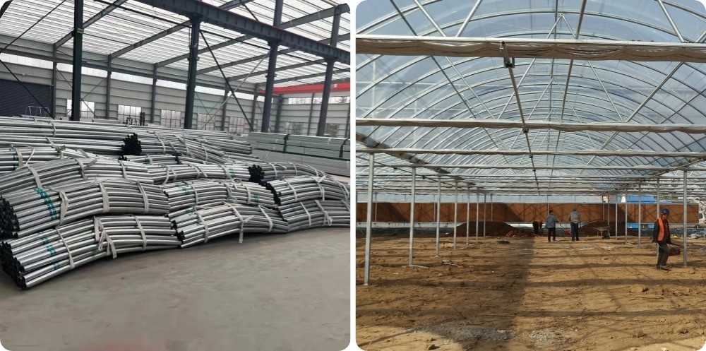 Multi-Span Greenhouse Kits Plastic Film Hydroponics Greenhouse For Sale