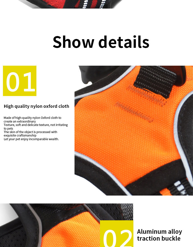 Neoprene Reflective Dog Harness Set No Pull Collar And Leash Custom Hi Vis Dog Harness
