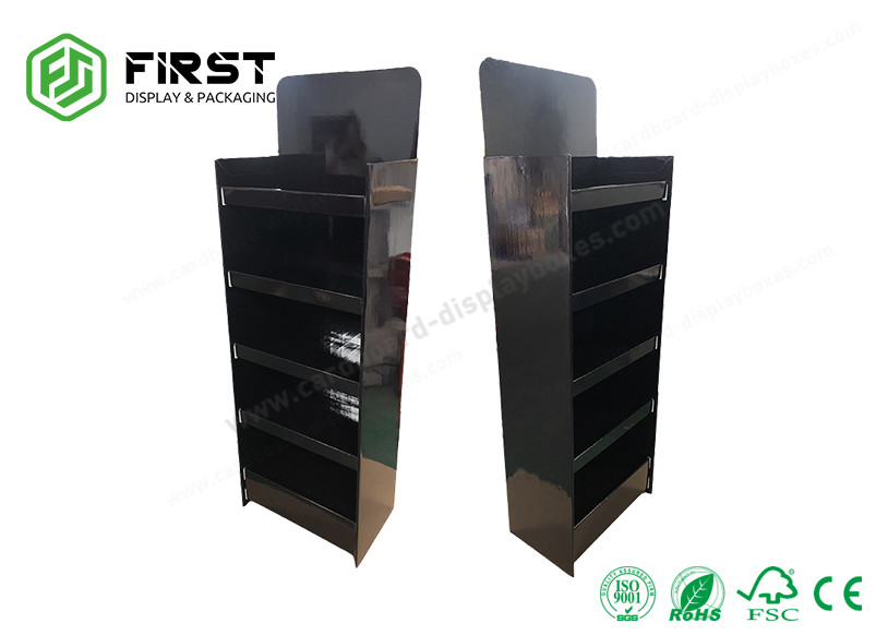 Custom POP Up Carton Floor Stand Recyclable Paper Cardboard Corrugated Floor Display Shelf