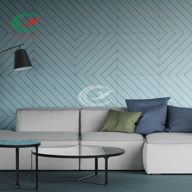 V Groove Cutting Felt Acoustic Panels Wall Soundproof Odorless