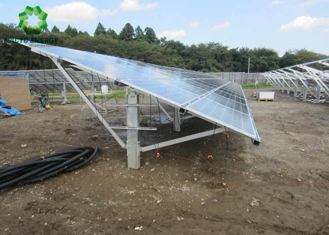 Solar Pole Mounting High Standards Solar Module Mounting Structure Q235 Steel Bolts Nut
